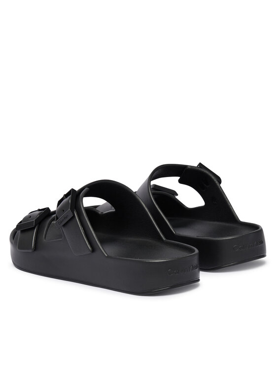 Calvin Klein Calvin Klein Klapki Ergon Eva Double Bar Sandal HM0HM02116 Czarny