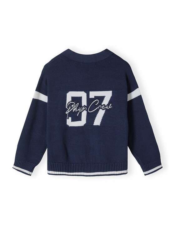 minoti minoti Kardigan 34KNIT400 Granatowy Regular Fit