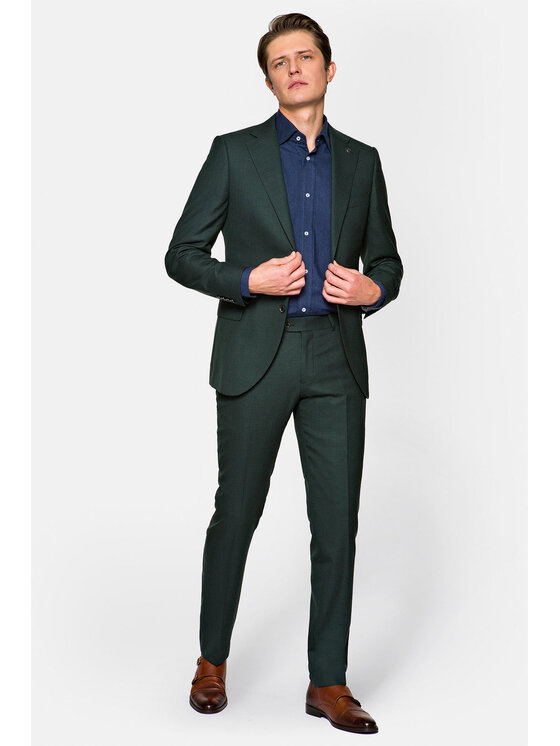 Lancerto Lancerto Garnitur Greenberg Zielony Regular Fit