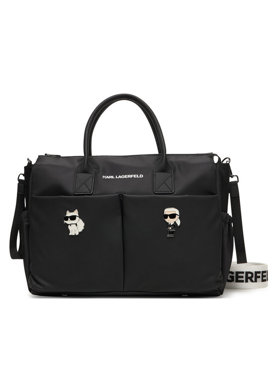 Karl Lagerfeld Kids Karl Lagerfeld Kids Vložná taška do kočárku Newborn D2 Z31194 Černá