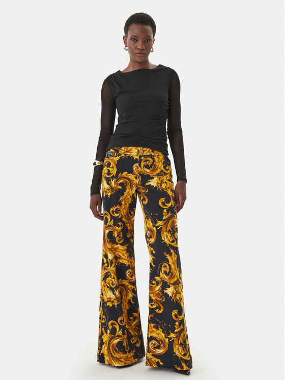 Versace Jeans Couture Versace Jeans Couture Jeansy 80HAB506 ES153 Czarny Wide Leg