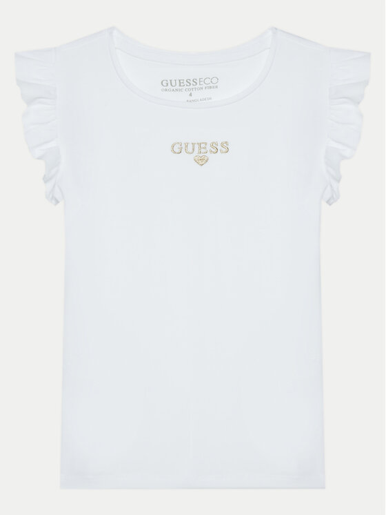 Guess T-krekls K5RI26 K6YW4 Balts Regular Fit