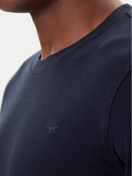 Mustang Mustang Longsleeve Arlington 1016875 Granatowy Slim Fit