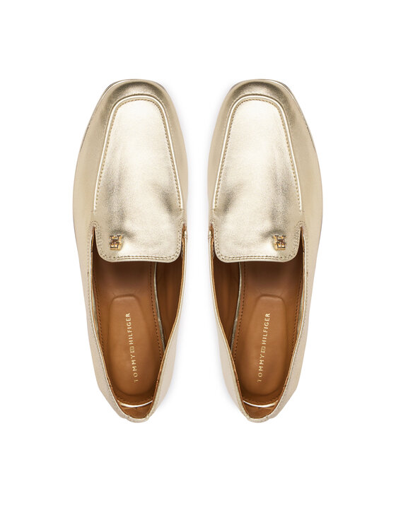 Tommy Hilfiger Tommy Hilfiger Lordsy Gold Loafer FW0FW08958 Złoty