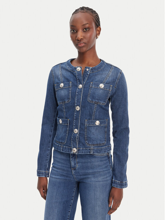 Liu Jo Liu Jo Džinsinė striukė UA6260 D0275 Mėlyna Regular Fit