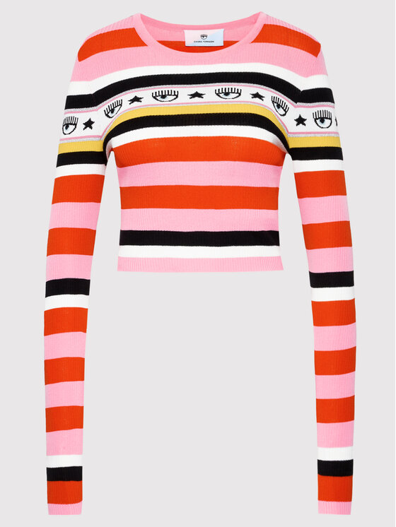 Chiara Ferragni Maglione 72CBFM01 Multicolore Slim Fit Modivo