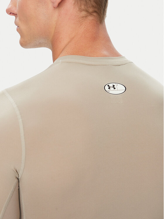 Under Armour Under Armour Technisches T-Shirt Ua HeatGear® Armour 1361518 Beige Slim Fit