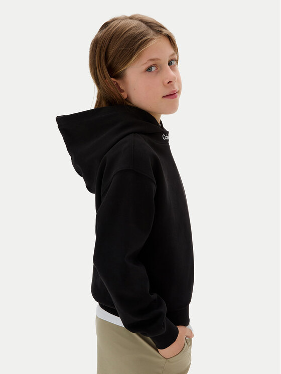 Calvin Klein Jeans Calvin Klein Jeans Sweatshirt Embro Logo IB0IB02525 D Schwarz Relaxed Fit