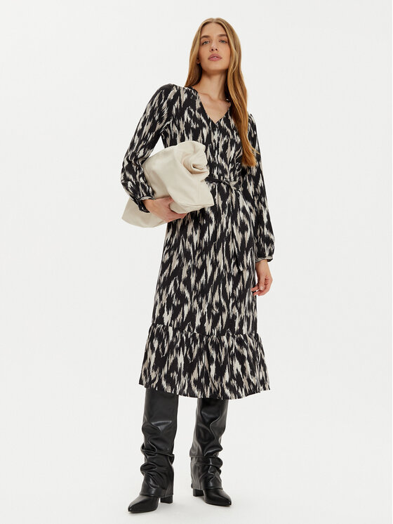 ONLY ONLY Sukienka koszulowa Nova 15331901 Czarny Regular Fit