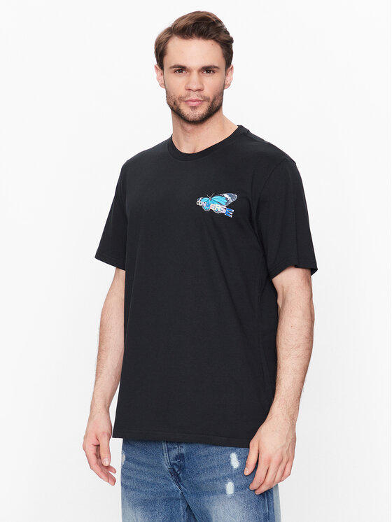 Converse Тишърт City Butterfly 10024616-A02 Черен Regular Fit