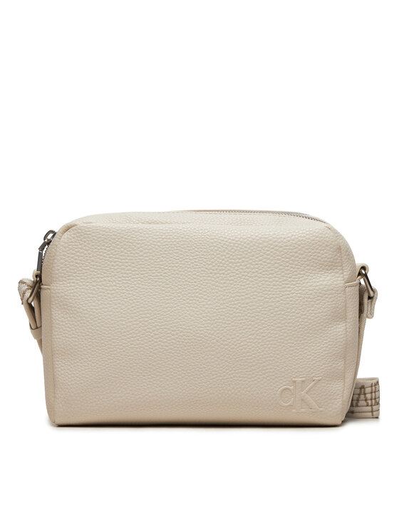 Geantă Calvin Klein Jeans Ultralight DblZip Camerabag 21 K60K612283 Écru
