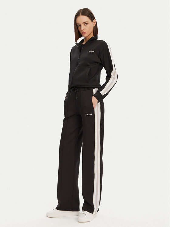 Guess Guess Μπλούζα V5GQ18 KCRU2 Μαύρο Regular Fit