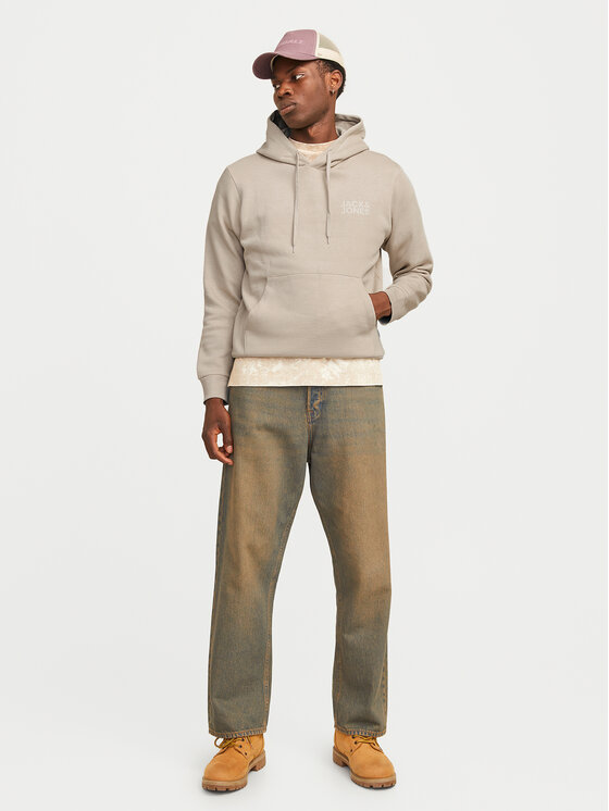 Jack & Jones Jack & Jones Majica dugih rukava Corp Logo 12152840 Bež Standard Fit