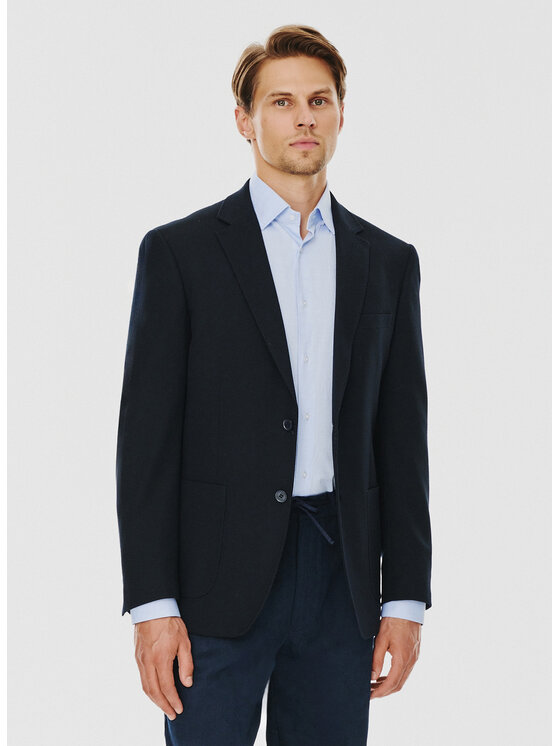 Pako Lorente Pako Lorente Marynarka P24WF-3X-006 Granatowy Slim Fit