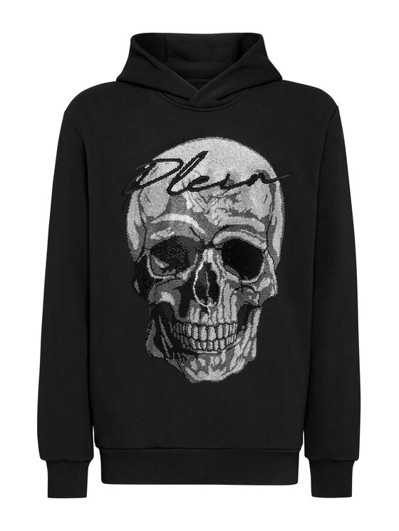 PHILIPP PLEIN PHILIPP PLEIN Mikina 14637 Černá Regular Fit