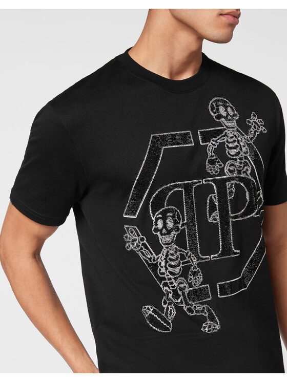 PHILIPP PLEIN PHILIPP PLEIN T-Shirt 9855 Czarny Regular Fit