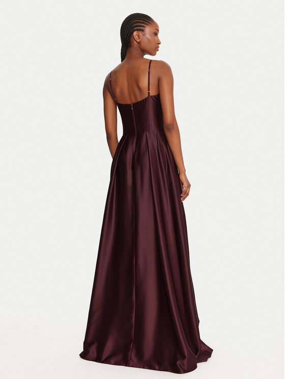 Rinascimento Rinascimento Abendkleid CFC0020046002 Dunkelrot Slim Fit