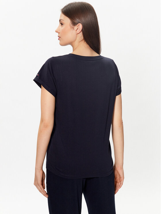 Tommy Hilfiger Tommy Hilfiger T-Shirt UW0UW04525 Granatowy Relaxed Fit