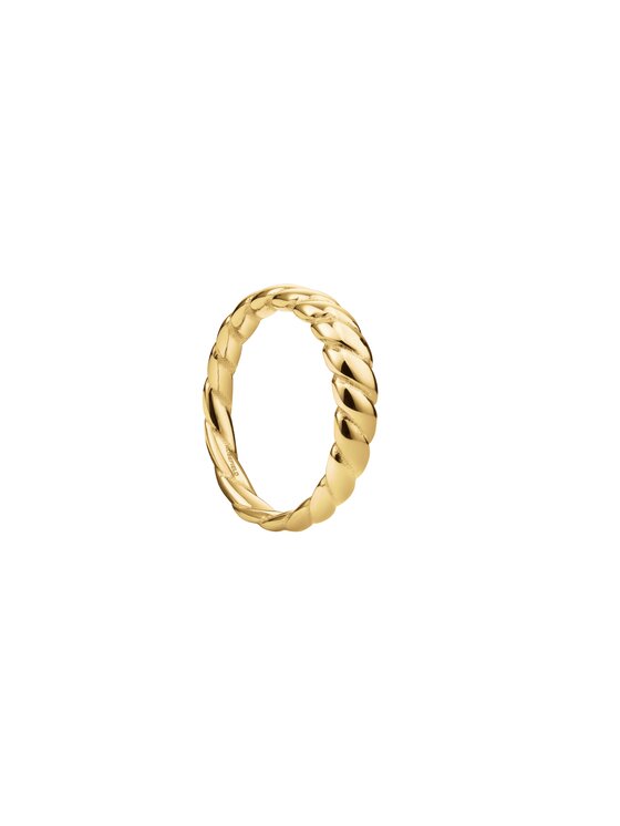 Rosefield Rosefield Pierścionek Small Croissant Ring Złoty