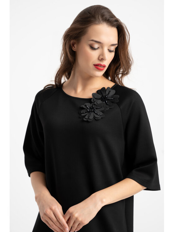 CLICK CLICK Φόρεμα βραδινό 60-6005 Μαύρο Regular Fit