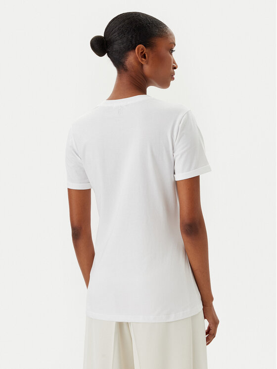 Fracomina Fracomina Tricou FR25ST3019J401N5 Alb Regular Fit