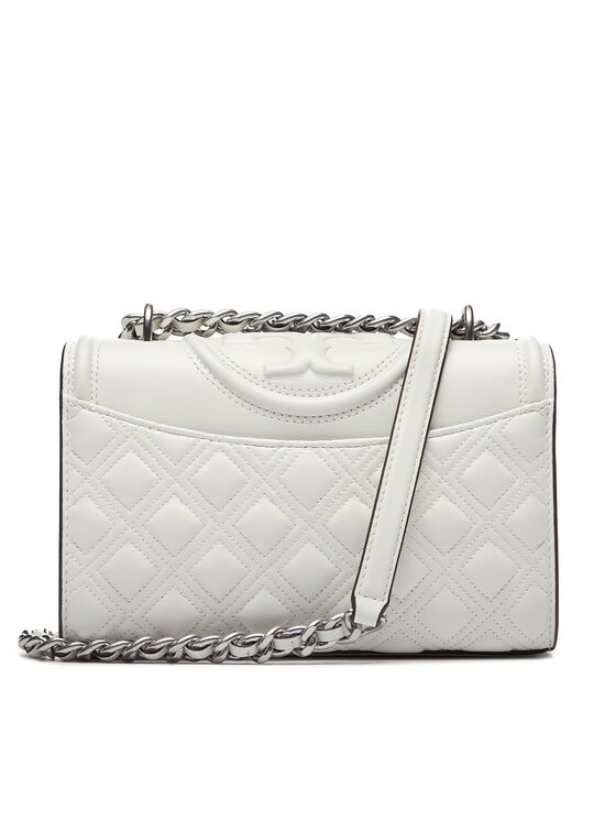 Tory Burch Tory Burch Kabelka Flaming Small Convertible Shoulder Bag 75576 Bílá