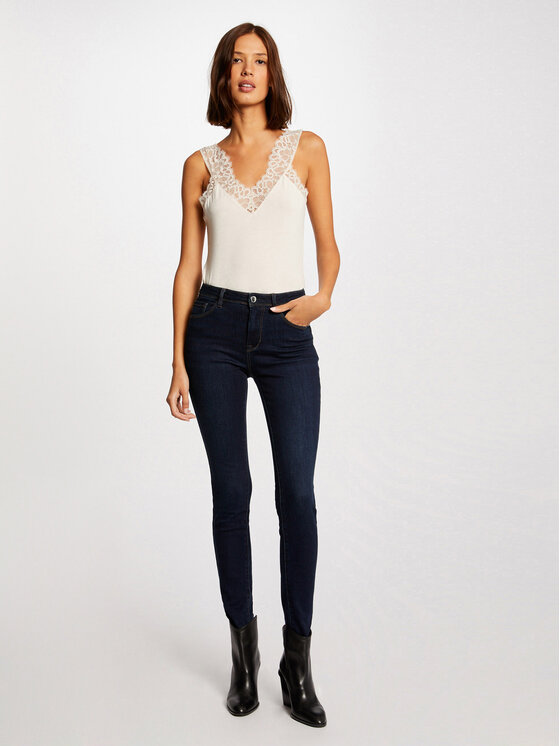 Morgan Morgan Top 212-DNANA Bež Slim Fit