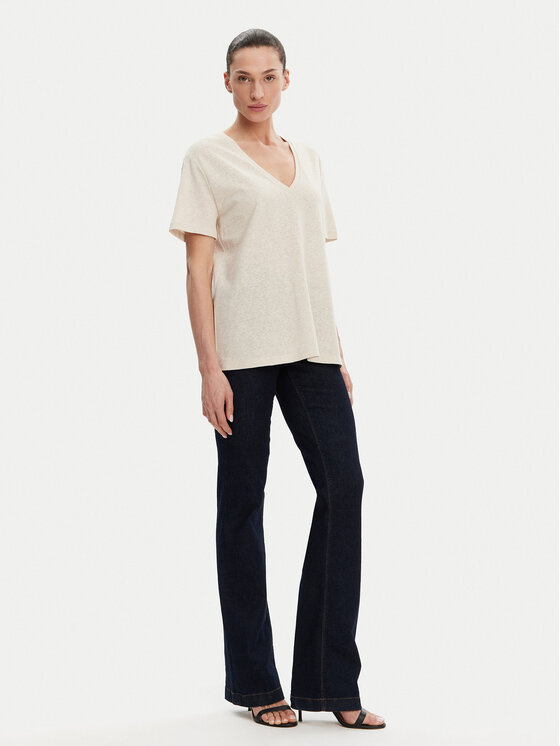 ACCESS FASHION ACCESS FASHION T-Shirt 53-2148-611 Béžová Regular Fit