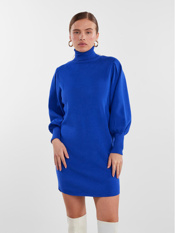 YAS YAS Трикотажна сукня 26030696 Голубий Regular Fit
