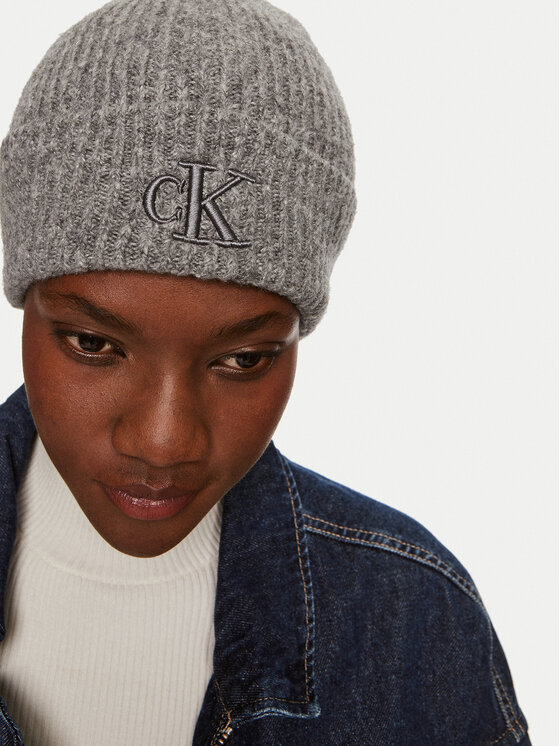 Calvin Klein Calvin Klein Шапка Thick Embroidery K60K612321 Сив