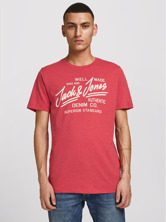 T-shirt Jeans 12177533 Rosso Slim Fit