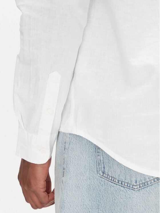 Tommy Jeans Tommy Jeans Koszula DM0DM20875 Écru Regular Fit