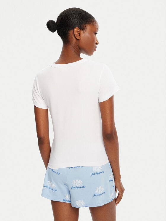 Juicy Couture Juicy Couture Piżama Sleepover Club JCLPJ225501 Błękitny Regular Fit