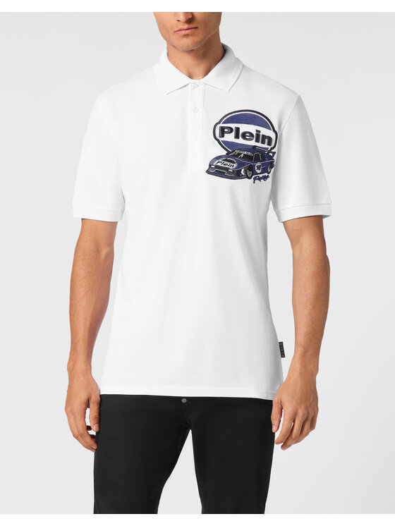 PHILIPP PLEIN PHILIPP PLEIN Polokošeľa 21105 Biela Slim Fit