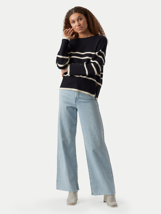 Vero Moda Vero Moda Sweter Saba 10278319 Czarny Regular Fit