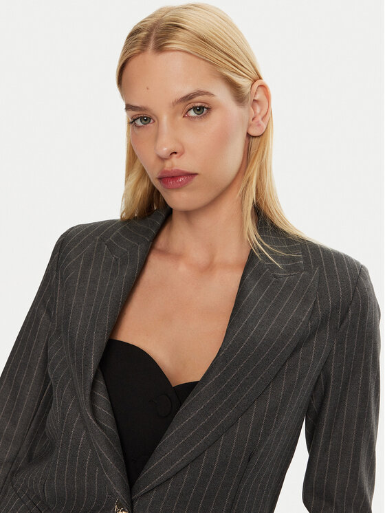 Maryley Maryley Піджак 24IB187/M11 Сірий Regular Fit