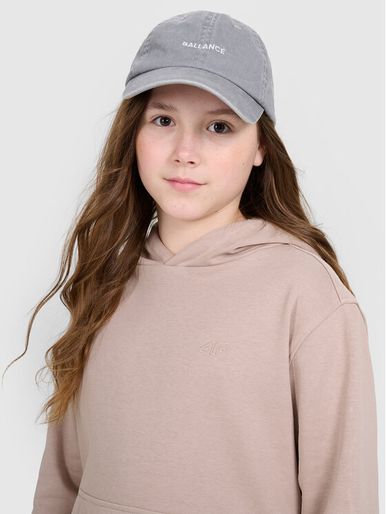 4F 4F Bluza BASIC+ Beżowy Oversize