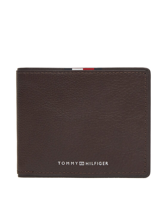 Tommy Hilfiger Tommy Hilfiger Велике Чоловіче Портмоне Th Corp Mini Cc Wallet AM0AM13739 Коричневий