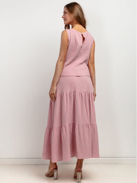Tessita Tessita Spódnica T427/2/XL Różowy A-Line Fit