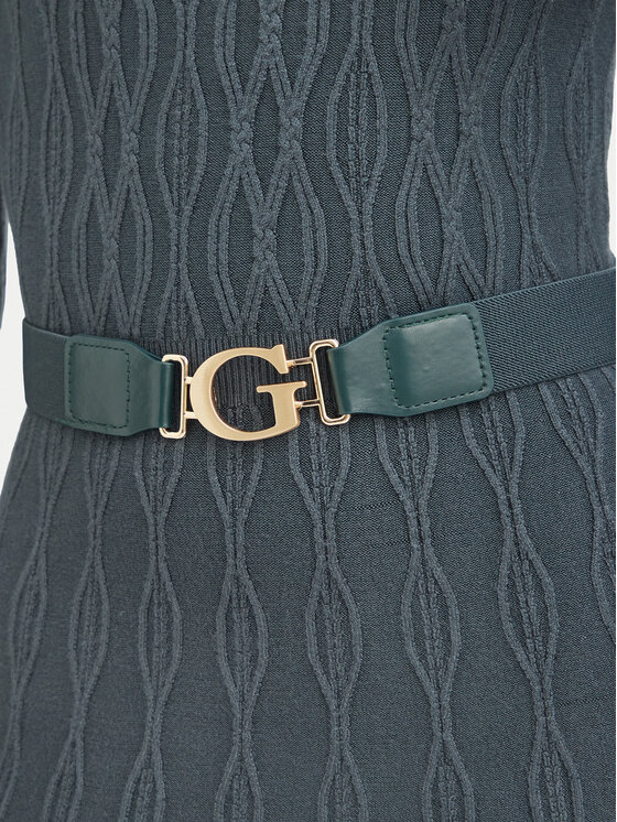 Guess Guess Džemper haljina W6BK64 Z1569 Zelena Regular Fit