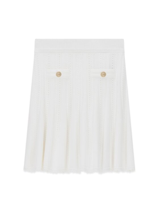 Guess Guess Spódnica mini 183312 Beżowy Classic Fit