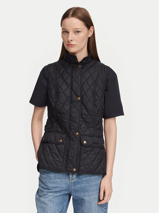 Barbour Vestă Otterburn LGI0003BK11 Negru Regular Fit