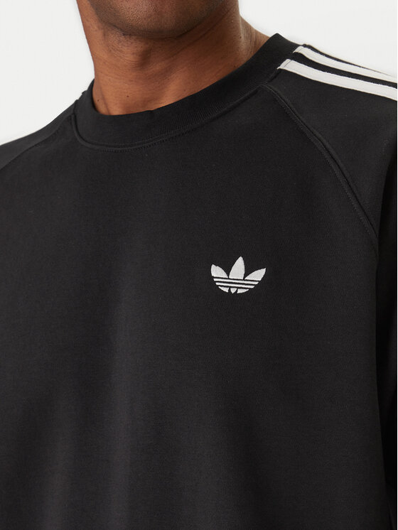 adidas adidas Džemperis ar kapuci 3-Stripes KE3550 Melns Regular Fit