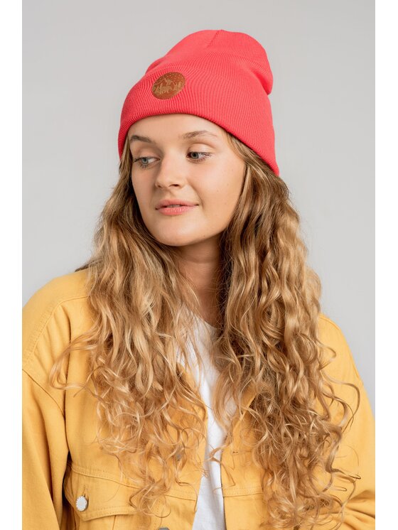 Kabak Kabak Czapka klasyczna beanie Czerwony
