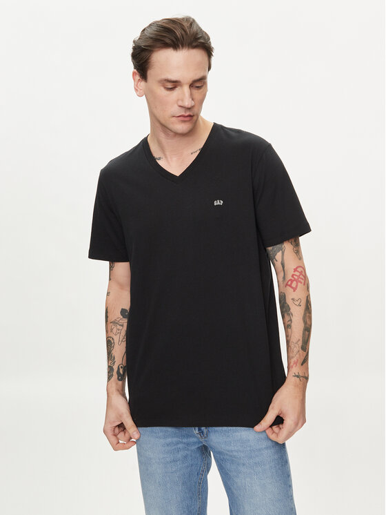 Gap Gap T-Shirt 753771-02 Černá Regular Fit