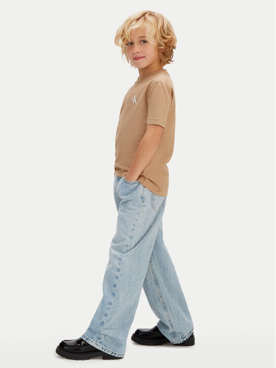 Calvin Klein Jeans Calvin Klein Jeans T-kreklu komplekts LVCKSJA45B Bēšs Regular Fit