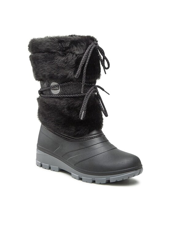 Olang Olang Sniega zābaki Puff Melns