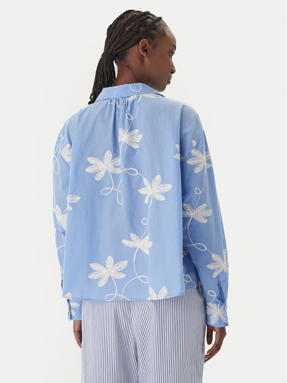 LOLA CASADEMUNT LOLA CASADEMUNT Marškiniai LS2615089 Mėlyna Relaxed Fit