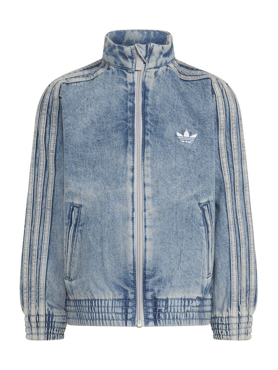 adidas adidas Kurtka jeansowa Firebird KQ8874 Niebieski Loose Fit