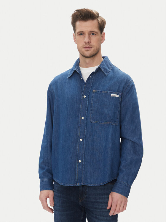 Koszula jeansowa Calvin Klein Jeans, Rozmiar XL, Granatowa, J30J327509